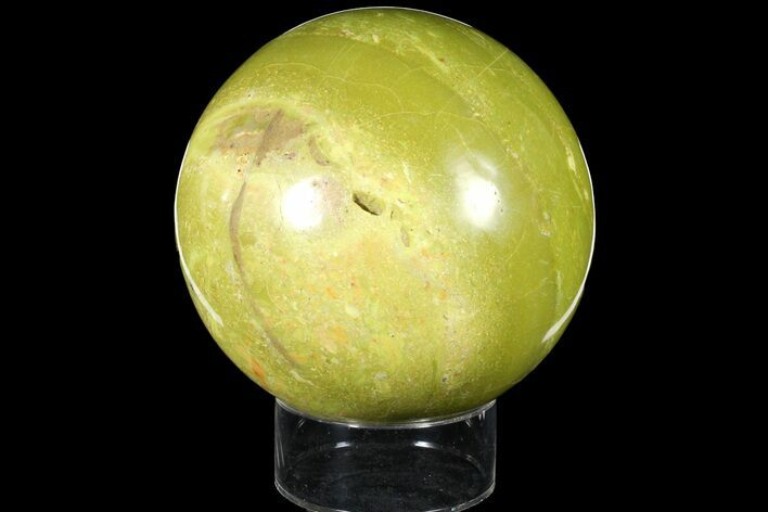 Polished Green Opal Sphere - Madagascar #121953